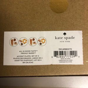 KATE SPADE BY LENOX  - 4 ACCENT PLATES
